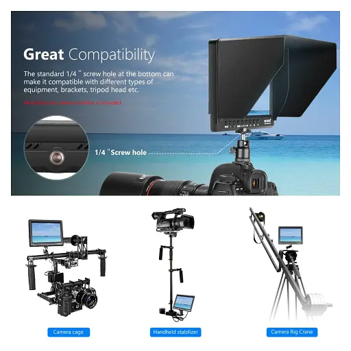 HD-монитор 7-дюймовый для полевых камер - фото 2