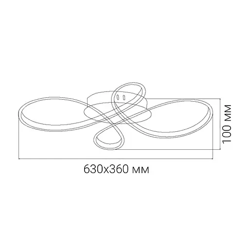 Светодиодная люстра Ardero AL6530-1ARD FABIO S 60Вт черный - фото 2