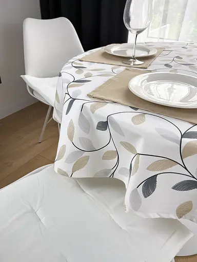 Водоотталкивающая Скатерть Принт Нежность 220х140 см (+ 4 салфетки 30х40) - фото 4