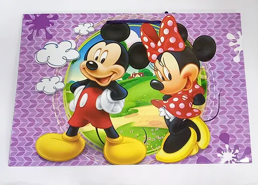 Пакет подарочный "Детский" 5040 цветной, большой горизонтальный 24 х 35 х 12см Микки и Минни Вид 7 - фото 1