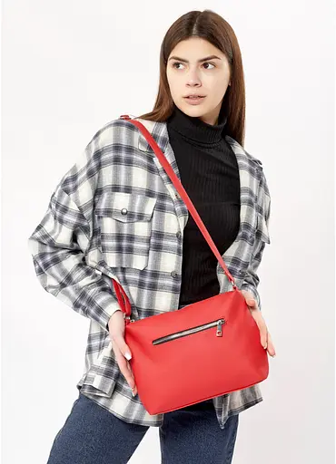 Сумка кросбоди Sambag Rose LRN красный 25 х 20 см (94180017) - фото 4