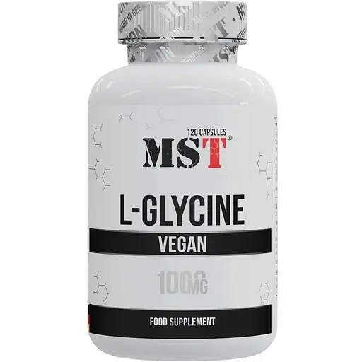 Глицин MST Glycine 1000 mg, 120 капсул для поддержания нервной системы