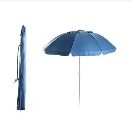 Пляжный зонтик с наклоном Premium Pro 2,2 м (28/32) с винтом и клапаном Голубой 30412 - фото 4