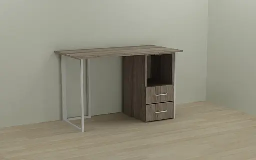 Компьютерный стол Ferrum-decor Отто 75x120x70 белый ДСП Дуб Сонома Труфель 16мм (FRD-101043)