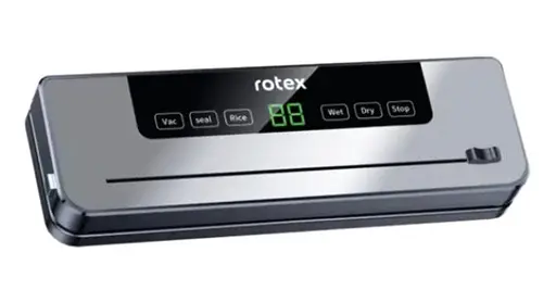 Вакууматор Rotex RVS-100-B Quick Seal вакуумный упаковщик для вакуумной упаковки продуктов 100 Вт Черный - фото 1