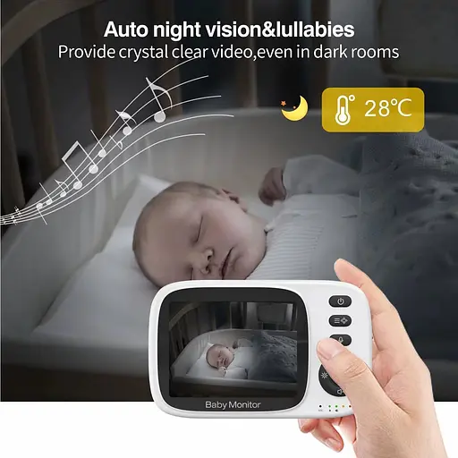 Відеоняня Baby Monitor MB632A Pro цифрова бездротова - фото 2