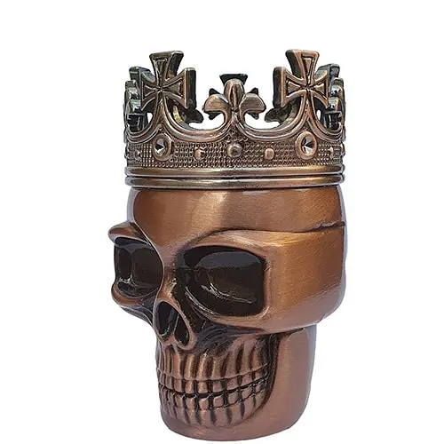 Гриндер для измельчения табака D&K Череп в короне DK-5067-B Bronze (15701) - фото 4