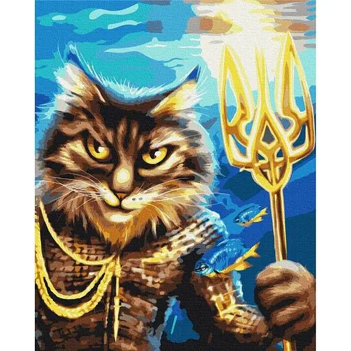 Картина за номерами Котик український Нептун Маріанна Пащук Brushme 40x50 см кольорова 000277038