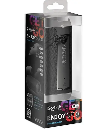 Акустична bluetooth колонка Defender Enjoy S700 10Вт microSD USB AUX TWS (Чорний) - фото 4