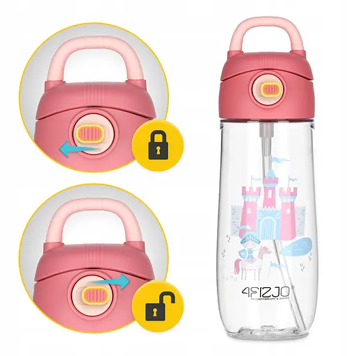 Пляшка для води дитяча 4FIZJO 550 мл Mix (P-5905973403726) - фото 6