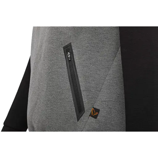 Реглан Savage Gear Tec-Foam Hoodie M Dark Grey Melange - фото 4