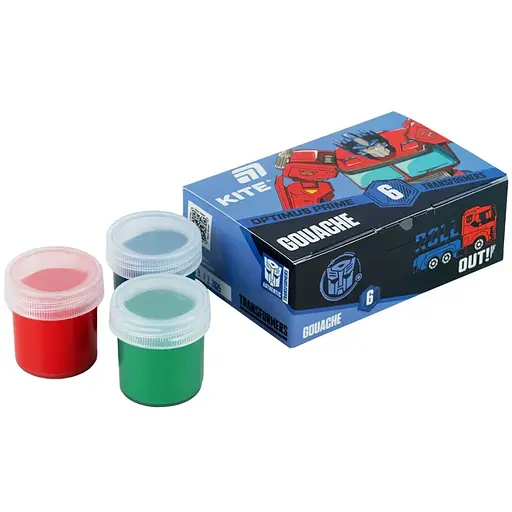 Гуашь Kite TF 6 цветов 20 мл (TF26-062) - фото 1