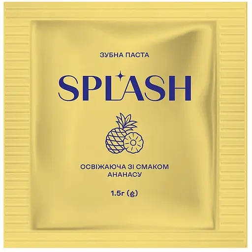 Зубная паста Splash миниатюра освежающая со вкусом ананаса - фото 1