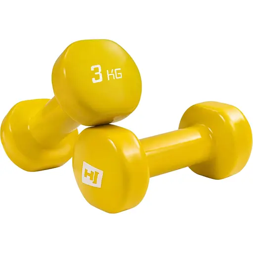 Гантели для фитнеса Hop-Sport виниловые круглые HS-V030DC 2х3кг