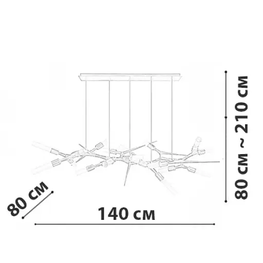 Люстра Friendlylight Luxe Chrome FL5195 - фото 2