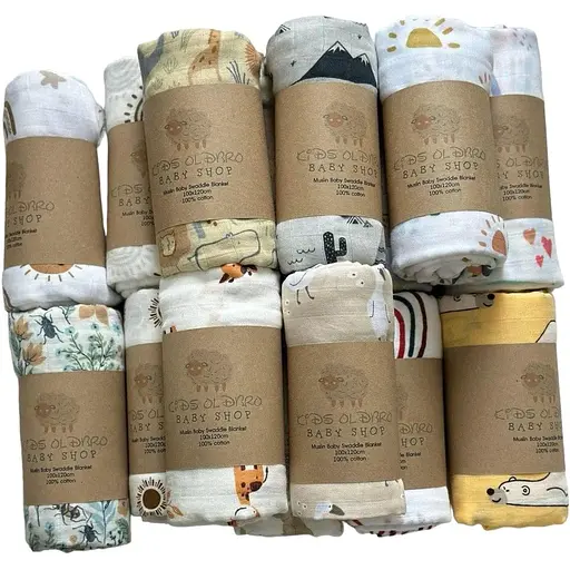 Муслинова дуже якісна пелюшка OldBro Kids 100x120 см - фото 1