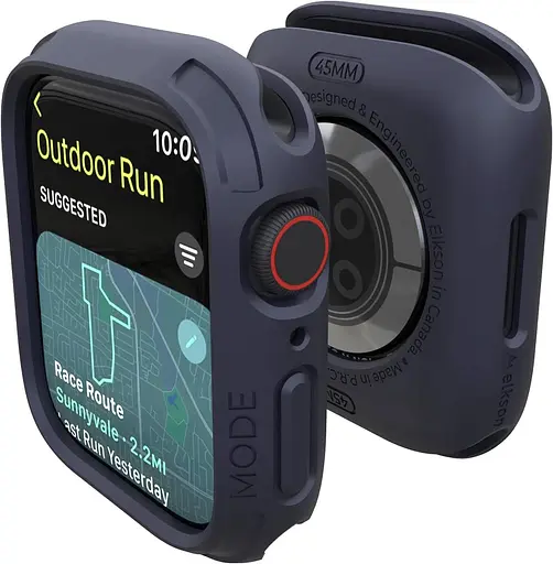 Чехол elkson для Apple Watch 45 мм бамперный чехол, Quattro 2.0 Series прочный чехол для Apple Watch и iWatch Series 9 8 7