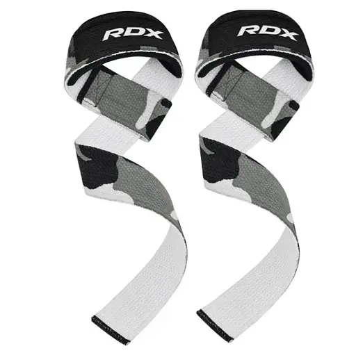 Лямки для тяги RDX W1 Gym Single Strap Camo Gray Plus (WAN-W1CG+) - фото 1
