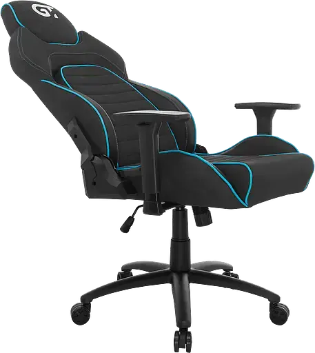 Геймерское кресло GT Racer черное с синим (X-2569 Black/Blue) - фото 5