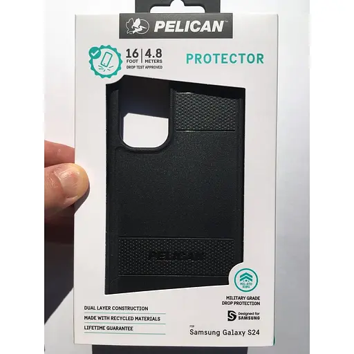 Чехол противоударный Pelican Protector аналог OtterBox Symmetry для Samsung Galaxy S24 (6.2") Black - фото 3