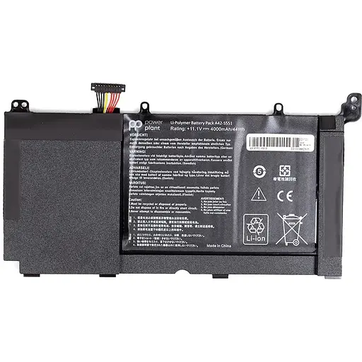 Акумулятор для ноутбуків ASUS VivoBook S551L (A42-S551) 11.4V 4400mAh (original)