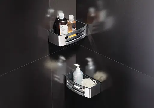 Полочка Volle Teo с пластиковой вставкой Graffit 15-88-755, Хром - фото 2