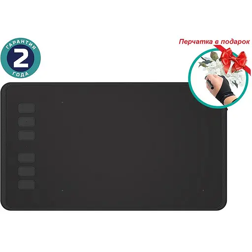 Графічний планшет Huion H640P + рукавичка