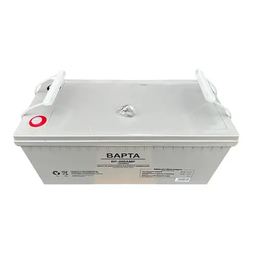 Аккумулятор гелевой резервный BAPTA BP-200AMP 200 А для солнечных станций лодок и резервного питания Белый - фото 3