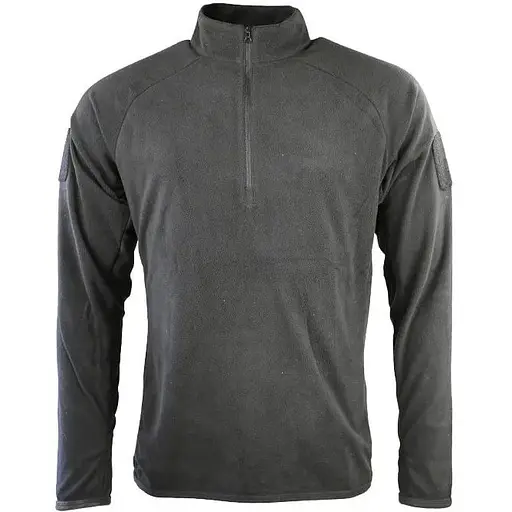 Флісова кофта Kombat UK Alpha Mid-Layer Fleece L Чорна (1000-kb-amlf-blk-l)