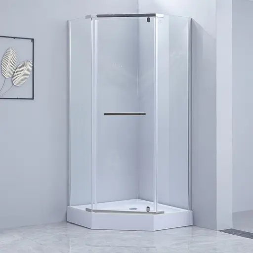 Душевая кабина Lidz Dozorca SC9 0x90.CRM.LOW.TR, стекло прозрачное 6 мм, Хром, Универсальная, прозрачная - фото 6