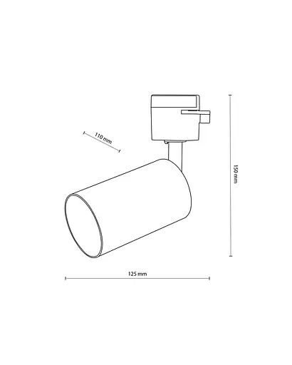 Трековый светильник TK Lighting 6895 Tracer GU10 1x10W IP20 Bk - фото 2