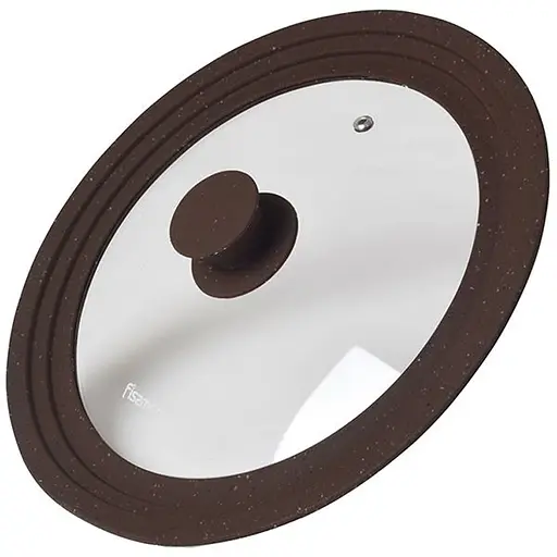 Много размерная крышка Fissman Triplex темно-коричневый 24/26/28 см (9964)