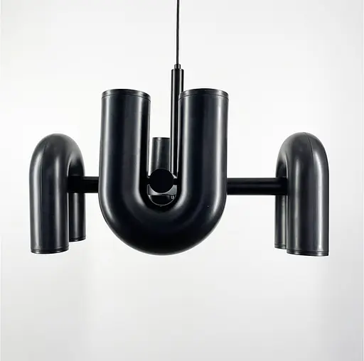 Дизайнерська люстра-репліка Circus Ago на 4 лампи d60 cм | Арт. MJ 18-600 BK | Line F - фото 2