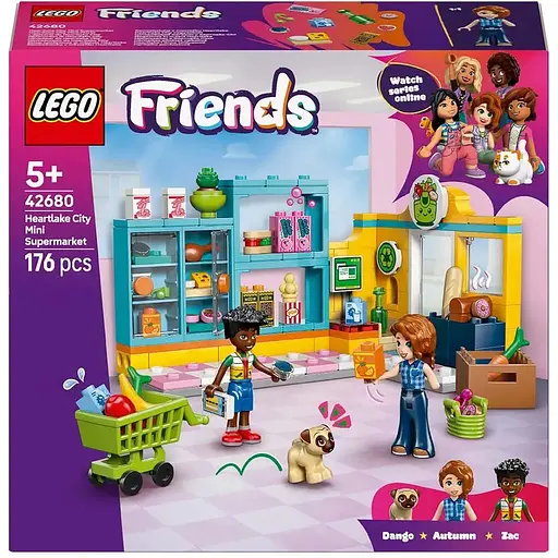 Конструктор LEGO Friends Цілодобовий магазин у Хартлейк-Сіті 176 деталей (42680)