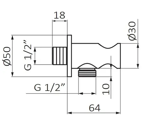 Шланговое під'єднання GRB Hydro Black 05006602, Чорний - фото 2