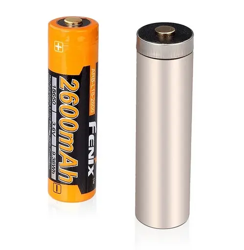 Аккумулятор 18650 Fenix 2600 mAh Li-ion (Черно-желтый) - фото 2