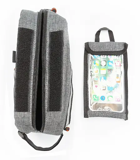 Велосумка на раму B-Soul BAO-015 21х9,5х8,5 см для смартфона 6,3" сірий (G0000452) - фото 3