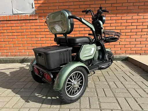 Електроскутер Триколісний Corso Logan (1200W 72V/23Ah) Зелений - фото 8