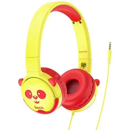 Проводные наушники Hoco W31 Children headphones, 3.5mm, 1.2m, yellow