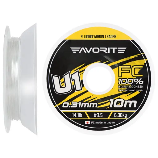 Флюорокарбон Favorite U1 FC 10 м 3.5/0.31 мм 14.1 lb/6.38 кг