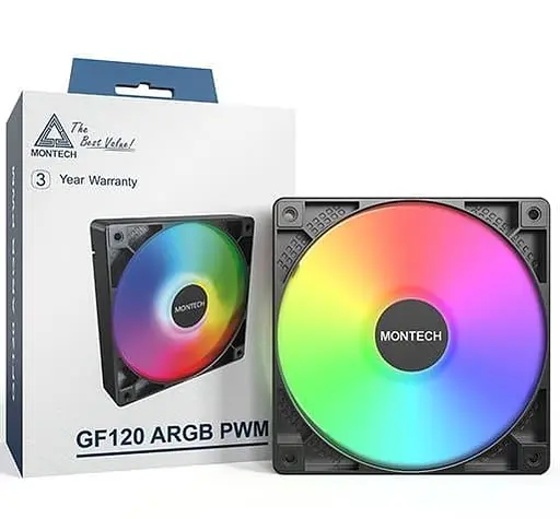 Вентилятор MONTECH 120MM GF120 PWM BLACK (GF120 PWM BLACK) - фото 2