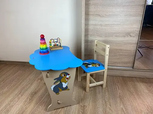 Дитячий письмовий столик та стільчик кришка Хмарка - фото 5