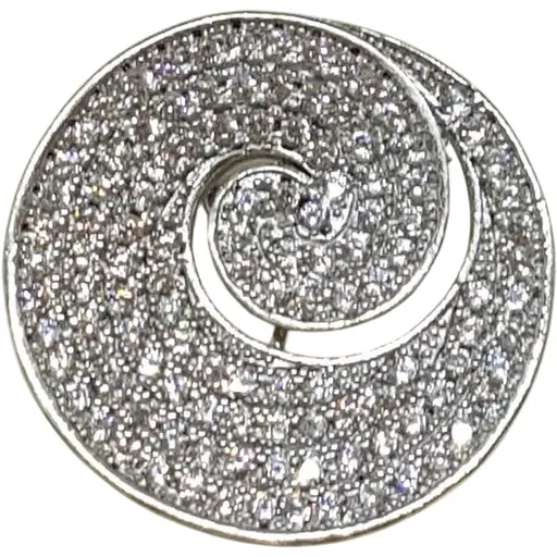 Срібна підвіска Подіум з фіанітами. GP7300