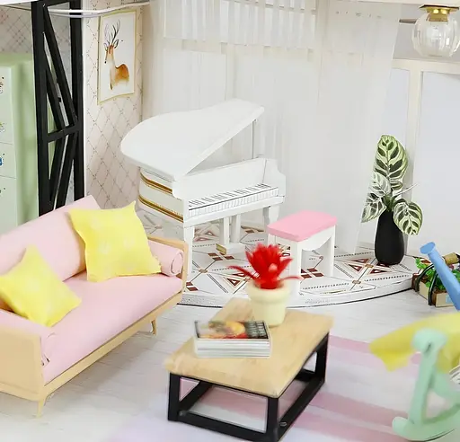 3D конструктор Румбокс Anna pink melody  своїми руками, світлові ефекти - фото 5