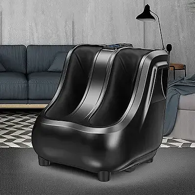 Массажер для ног Benbo AM-520-LUX (вибрация, компрессия, подогрев) Черный - фото 2