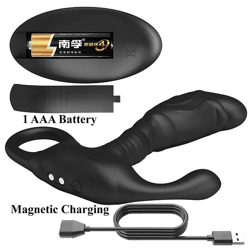 Стимулятор простати Play Remote Control, 11.5 см (чорний) - фото 7