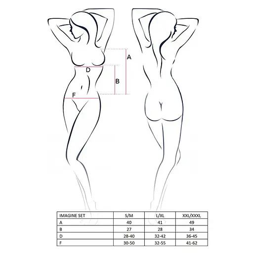 Комплект белья Passion IMAGINE Set OpenBra black L/XL - фото 5