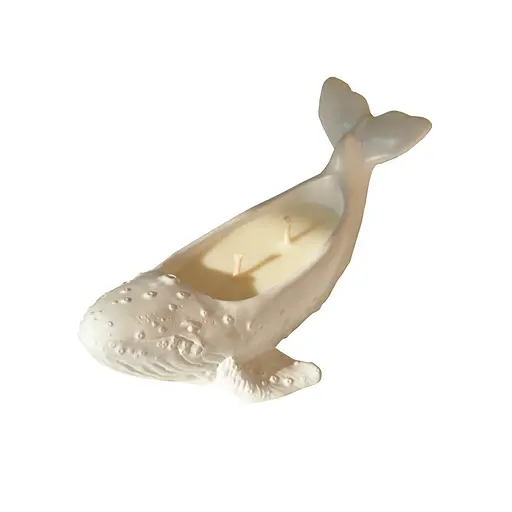 Ароматична свічка в гіпсовому кашпо "Кит" Spokiy SP2375 Білий 100 г - фото 1