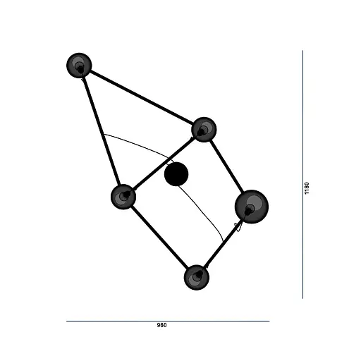 Люстра "Cephus" (Цефей) PikArt арт. 21868 Чорний - фото 3