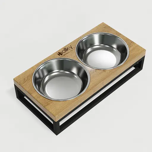 Hollky Base XS — миски на підставці для маленьких собак та котів (2 × 0,25 л) - фото 6